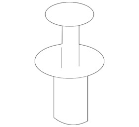 000-991-56-40-7j69 Genuine Mercedes-benz Headliner Retainer Clip