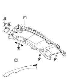 1yv94jd7ac Genuine Mopar Headliner