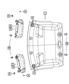 5vd67bd1ac Genuine Mopar Headliner