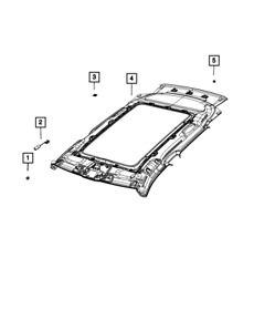 6zp70dx9ac Genuine Mopar Headliner