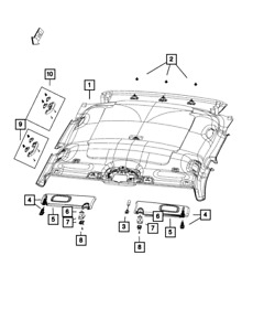 6zs57ps4ac Genuine Mopar Headliner
