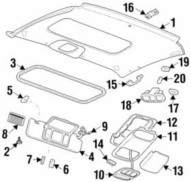 10328375 Gm Genuine Headliner