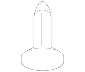 25822064 Gm Genuine Light Cashmere Headliner Trim Panel Retainer