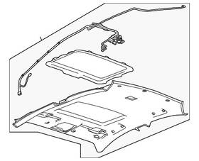 42476458 Gm Genuine Light Titanium Headliner