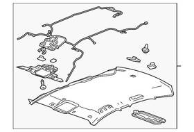 84173149 Gm Genuine Jet Black Headlining Trim Panel
