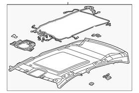 84259688 Gm Genuine Jet Black Headlining Trim Panel