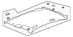 Gm 84773712 Genuine Titanium Headlining Trim Panel