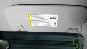 268-02055r Gmc Truck Passenger Right Sun Visor Without Illumination Fits 08-09 Envoy 10323308