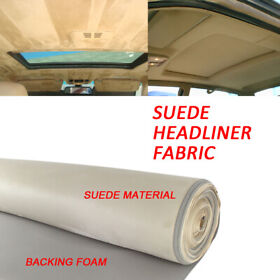 Lahfs004beg60120 Headliner Fabric Suede Beige Replacement For Suv Dodge Durango And Grand Caravan