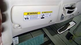 268-10062l Honda Driver Left Sun Visor With Illumination Fits 12-14 Cr-v 10303095