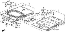 83200-s5d-a02zc Honda Genuine Lining Assembly Roof Yr239l Ivory