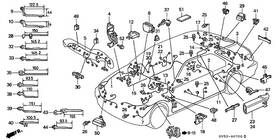 90654-sv5-000 Honda Genuine Clip Wire Harness
