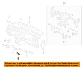 77330t0aa01zc Honda Oem 2012 Cr-v Instrument Panel Panel-lower Lid
