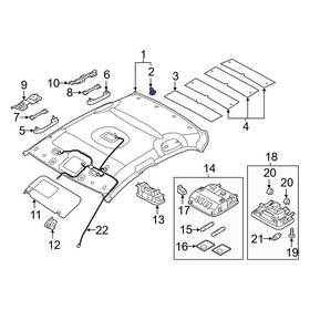 857463l000ttx Hyundai Oe For Tucson 2016-2021 Headliner Cap