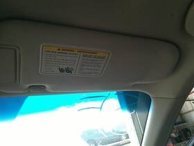 268-11849r Infiniti Passenger Sun Visor Illuminated Fits 06-08 Fx Series 10231878