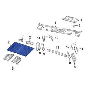 6lh66tx7ab Jeep Oe For Gladiator 2020-2022 Rear Headliner