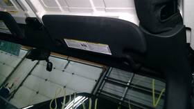 268-01753r Jeep/plymouth Truck Passenger Right Sun Visor Fits 10 Wrangler 10298279