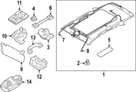 85459-g8000 Kia Genuine Headliner Clip