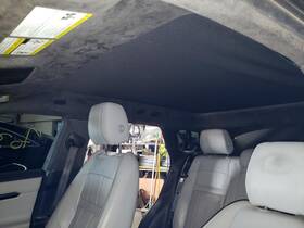 Lr128104 Land Rover 2020 Evoque Oem Suede Headliner With Panoramic Sunroof Hole Black 034do