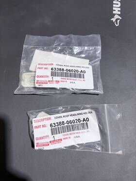 63388-06020-a0 Lexus 6338806020a0 Genuine Headliner Cover Cap