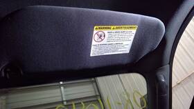 268-01364r Lincoln Passenger Right Sun Visor Illuminated Fits 07-08 Navigator 10314022