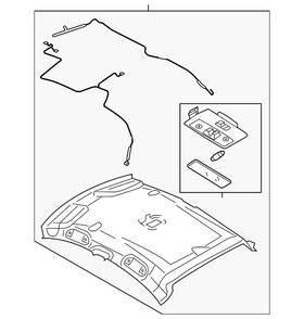 Bn8k-68-030s-30 Mazda Genuine Headliner