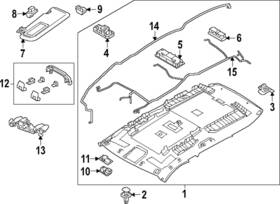 Mazda Kclp-67-100a Genuine Headliner Wiring Harness