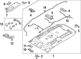 Mazda Kclv-67-100a Genuine Headliner Wiring Harness