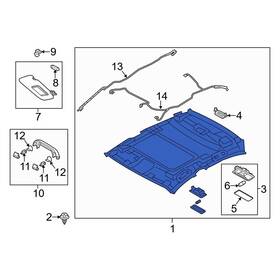 Bhn36803zh75 Mazda Oe For 3 2014-2018 Headliner
