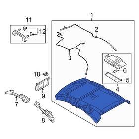 Bn8l68030m77 Mazda Oe For 3 2004-2007 Headliner