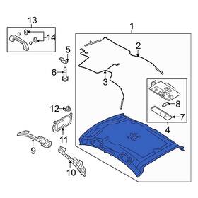 Bn8p68030s30 Mazda Oe For 3 2004-2008 Headliner