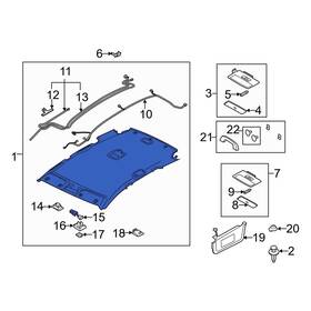 Eg2568030p75 Mazda Oe For Cx-7 2010-2012 Headliner