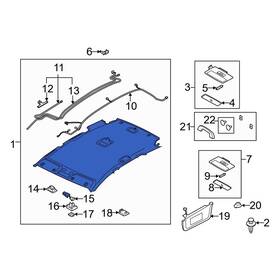 Eh2768030c34 Mazda Oe For Cx-7 2009 Headliner