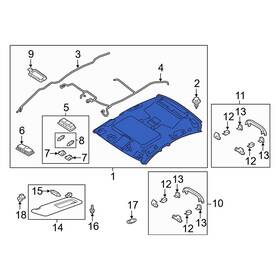 Gsh86803zg75 Mazda Oe For 6 2018-2020 Headliner