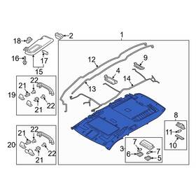 Tm556803za75 Mazda Oe For Cx-9 2018 Headliner