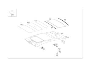 164-695-09-14 Mercedes-benz Genuine Holder