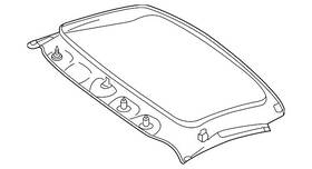 172-790-00-45-9h23 Mercedes-benz Genuine Headliner