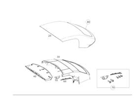 197-770-01-80 Mercedes-benz Genuine Trim Header Bow