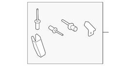 205-778-05-00 Mercedes-benz Genuine Headliner Hardware Kit