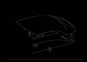 Mercedes-benz 217778020064 Genuine Rs Soft Top Interior Trim