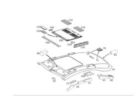 Mercedes-benz 220-695-00-14-64 Genuine Mercedes-benz Holder