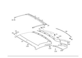 230-988-02-69 Mercedes-benz Genuine Clamping Device