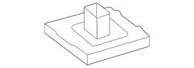 254-695-01-00 Mercedes-benz Genuine Headliner Bracket