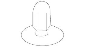 7200c241ya Mitsubishi Genuine Headliner Clip
