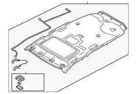 7200c496ya Mitsubishi Genuine Headliner