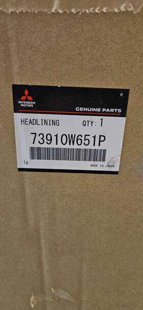 73910w651p Mitsubishi New Oem Headlining Assembly