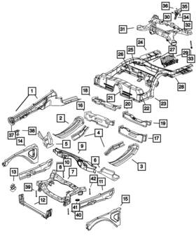 04895389aa Mopar Genuine Retainer 4895389aa