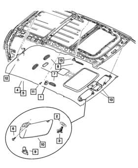 05136775aa Mopar Genuine Z-axis Clip 5136775aa