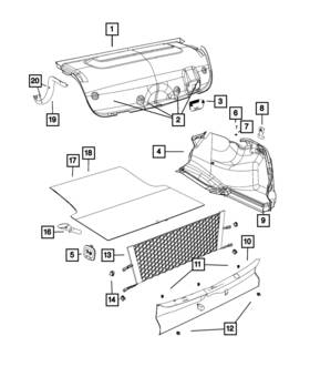 06508197aa Mopar Genuine Retainer 6508197aa
