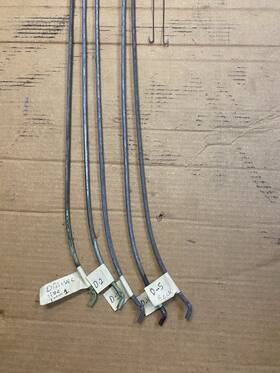 5-da-71 Mopar 1971 Dodge Dart Swinger Headliner Bows 2 Springs 70-72 Ship Free
